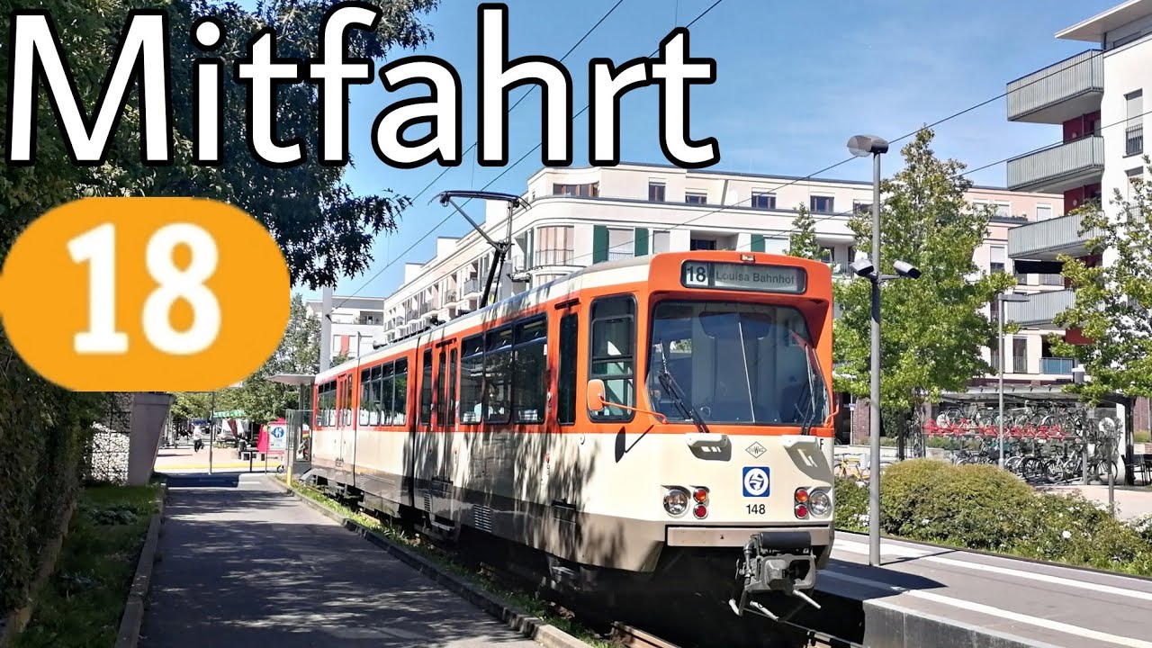Straßenbahn Frankfurt | Mitfahrt | Pt-Wagen | Linie 18 | Louisa Bahnhof - Grevensteiner Pl.
