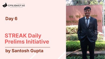 Streak Daily initiative- Prelims Questions by Santosh Gupta.