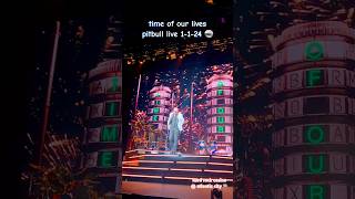 pitbull live - time of our lives - atlantic city NYE 1/1/24 🪩🎉🥳 | #pitbull #shorts #newyear