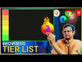 Browsers tier list for user experience  features