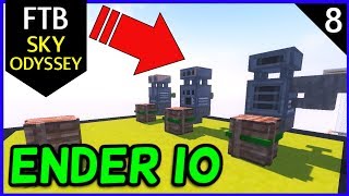 FTB Sky Odyssey Ender IO Set-Up   Quests! Ep8