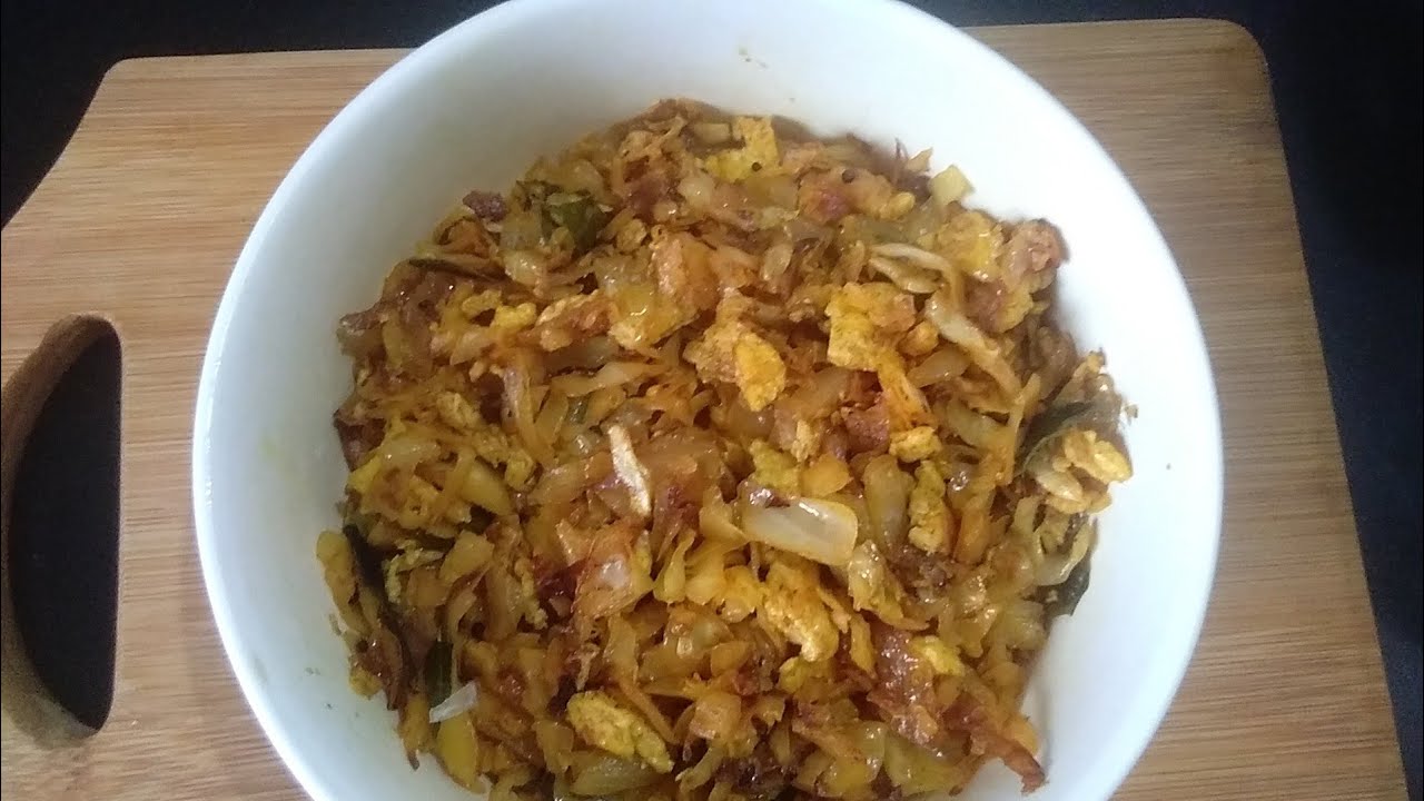 முட்டைக்கோஸ் முட்டை பொரியல்/Cabbage Egg Poriyal In Tamil YouTube