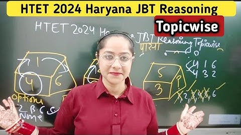 Htet 2024 Haryana Jbt Reasoning Topicwise dice part 2
