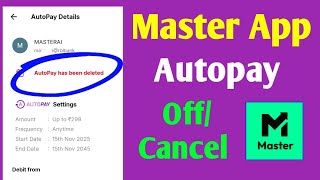 How to turn off Master App Autopay screenshot 5