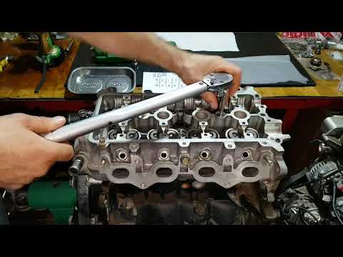 Toyota 1SZ-FE Установка ГБЦ моменты затяжки