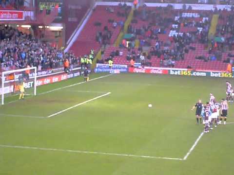 Jamie Ward's penalty - Blades 1-3 Aston Villa