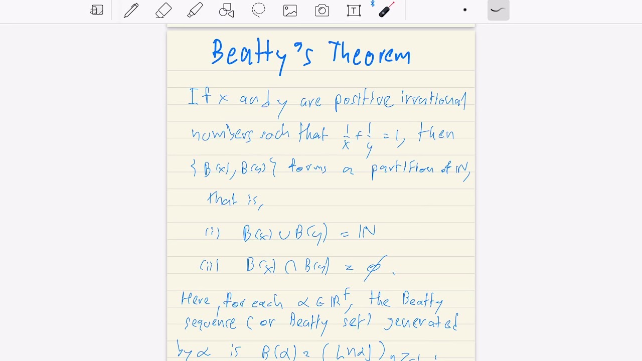 Proof of Beatty’s Theorem YouTube
