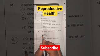 Reproductive Health Trick Question 😈 | NEET Students Beware ⚠️ #shorts