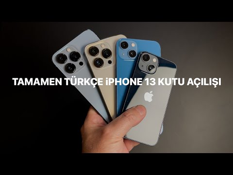 Tamamen Türkçe iPhone 13, 13 Mini, 13 Pro ve 13 Pro Max Kutu Açılışı / Sinematik Ve Makro Moda B