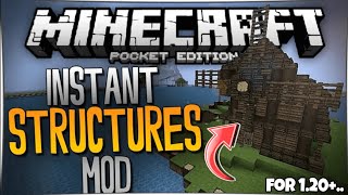 Instant structures addon for minecraft pe 1.20| more structures mod minecraft pe 1.20|| heroXyt