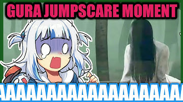 Gura just get jumpscared by Sadako-chan【Hololive/Eng Sub】