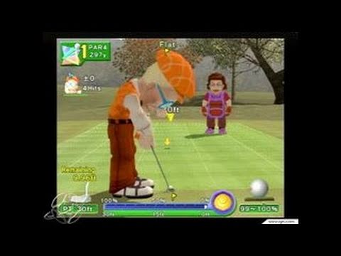 Swingerz Golf GameCube Gameplay - Awesome character,