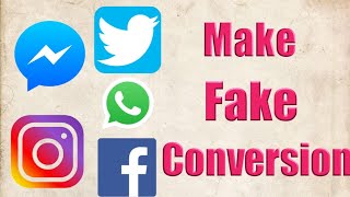 How to make fake conversion of whatsapp, facebook, twitter, messenger, etc... screenshot 3