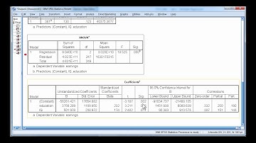 V14.1 - Multiple Regression (Method Enter) in SPSS