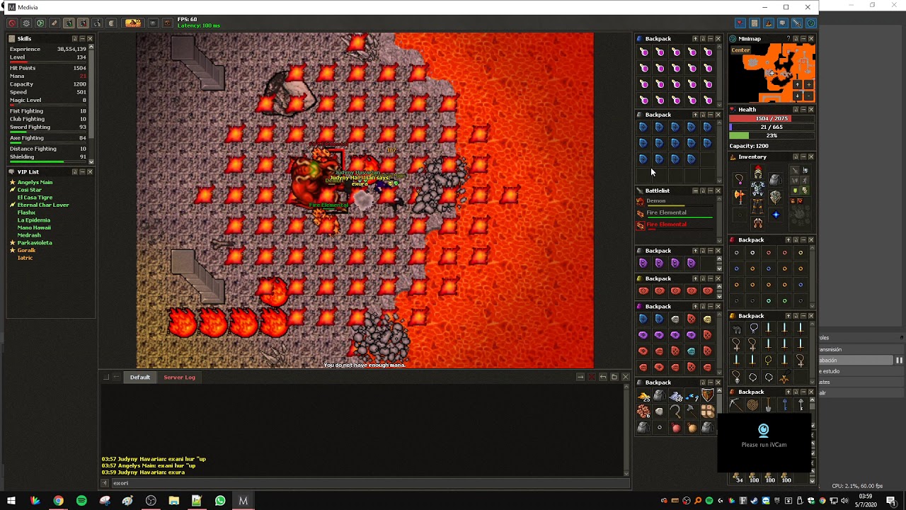 Medivia Pendulum 1 demon fire axe + golden legs atributed YouTube