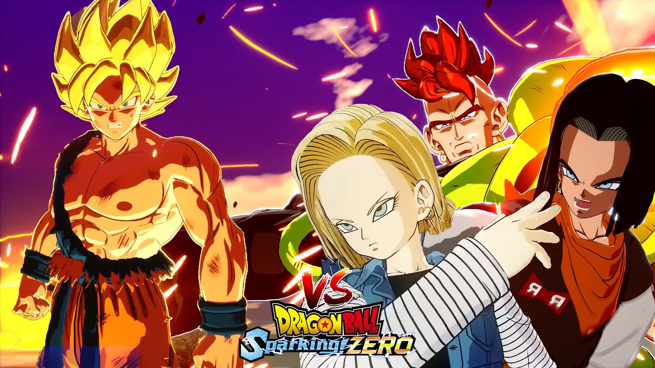 DRAGON BALL Sparking ZERO - Goku Vs Android 16, 17, 18 - YouTube