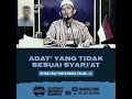 Adat yang tidak sesuai syariat
