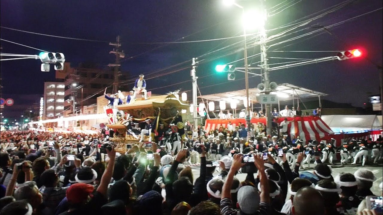 2015年貝塚だんじり祭 たこぼうず前全町ラスト YMGCS