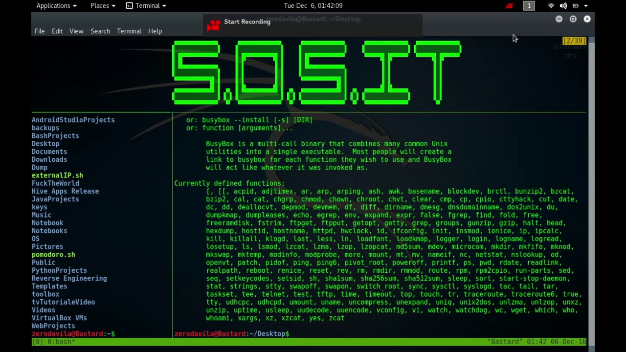 Busybox 24 Commands Vconfig vi Watch Watchdog Wc Wget Which Who YouTube