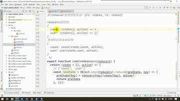 126 尚硅谷 React全栈项目 自定义redux 实现combineReducers函数