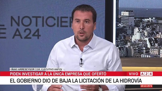 🔴IÑAKI ARRESEYGOR EN A24: ¿QUÉ PASÓ CON LA LICITACIÓN DE LA HIDROVÍA?