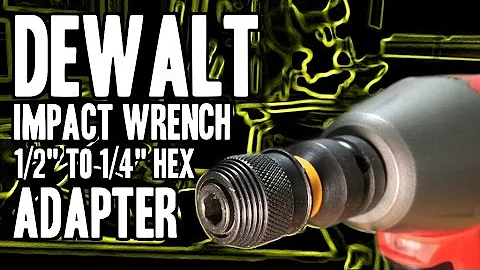 DEWALT DW2298 Impact Wrench Adapter (1/2" to 1/4" Hex)