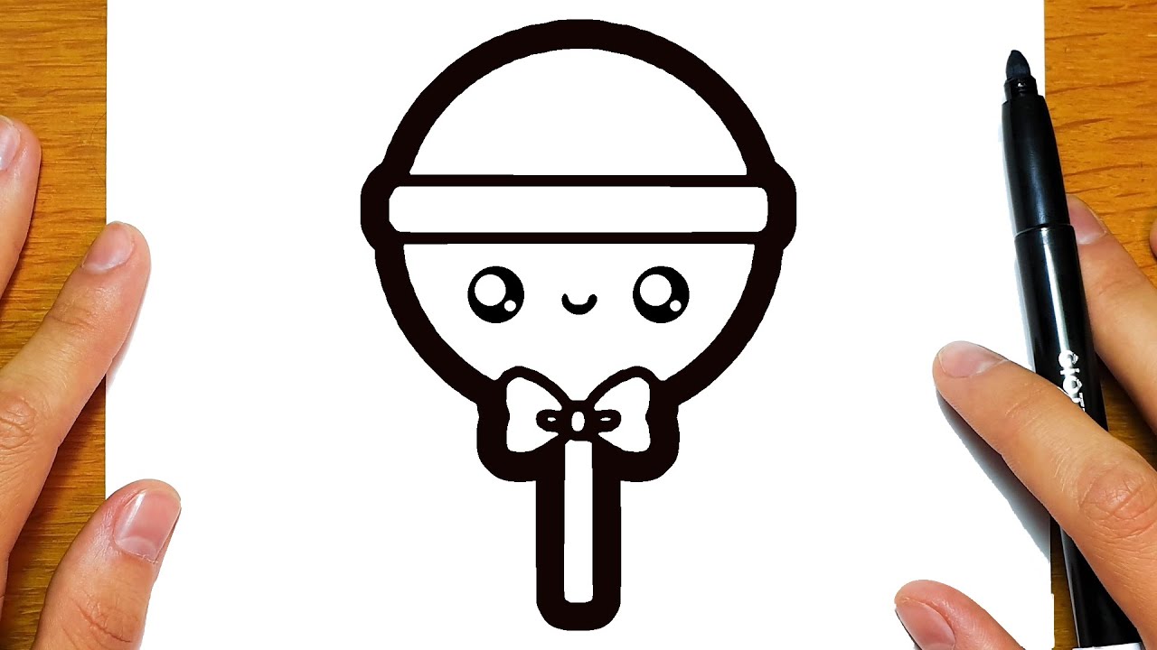 HOE TEKEN JE EEN SCHATTIGE LOLLY | Gemakkelijke tekeningen - YouTube