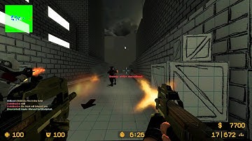 CSS: Zombie Escape - ZE_PAPER_ESCAPER_V6_6c2 [Normal Mode] {Limited Ammo} (1080p)