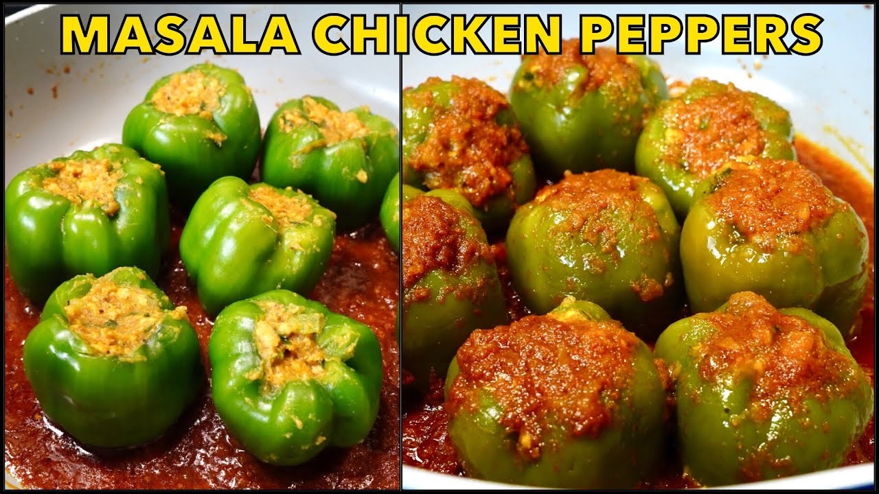 MASALA CHICKEN STUFFED PEPPERS In Delicious MASALA SAUCE