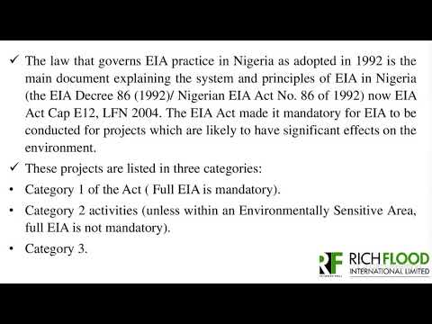 TLC0103 Environmental Impact Assessment Process (Series 1)