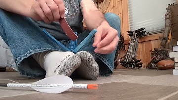 helical fletching with feathers - what I use