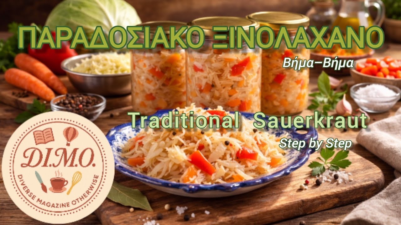 🥬 Τέλειο Ξινολάχανο Χωρίς Ξύδι | Παραδοσιακή Ζύμωση (Sauerkraut Recipe) 