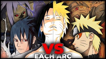 Naruto vs Sasuke In Each Arc!?