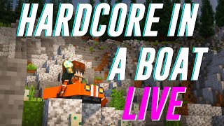 Minecraft Hardcore But I Have To Be In A Boat | Livestream #3 (Easter Stream)