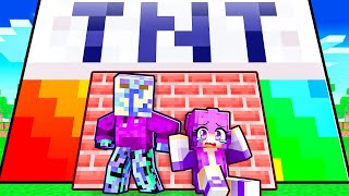 Trapped by SUPER TNT In Minecraft!