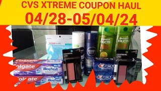 CVS XTREME COUPON HAUL*4\/28-5\/4\/24*Oral Care stock up*Garnier MM*CoverGirl MM