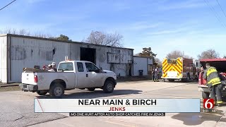 No Injuries From Fire At Jenks Auto Shop