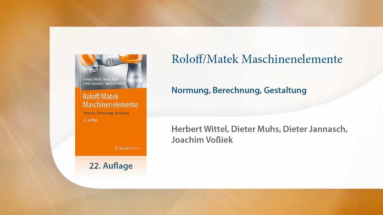 Roloff/Matek Maschinenelemente - YouTube