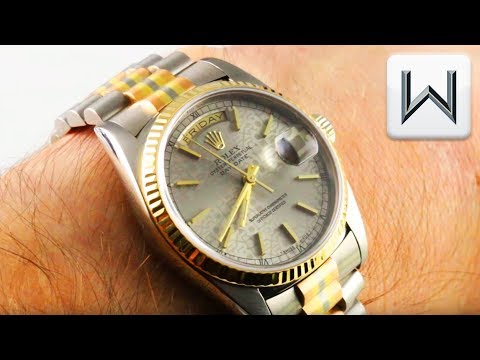 rolex-day-date-tridor-white/rose/yellow,-jubilee-dial-(18239)-luxury-watch-review