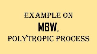 Thermodynamics Problem | Polytropic Process