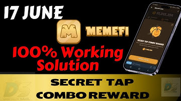 🔥Memefi Secret Reward Combo | 17 June memefi Secret tap combo reward | #memeficombotoday