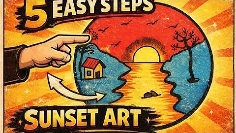 Beginner Sunset Art Tutorial – Easy & Relaxing