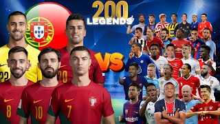 2023 PORTUGAL VS 200 LEGENDS💥Ronaldo & Bernardo Silva & B.Fernandes & Cancelo & Diogo Costa💥🔥