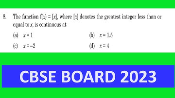 The function f(x)=[x] where [x] denotes the greatest integer less than or equal to x, is continuous