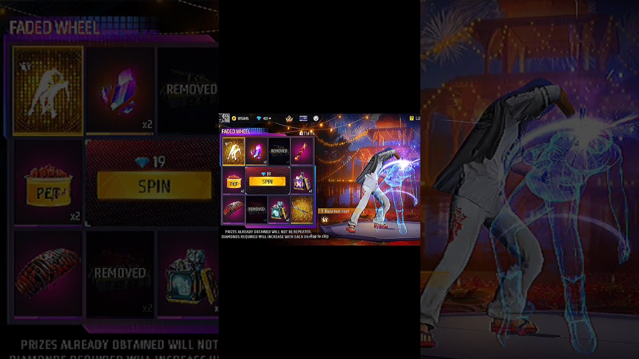 NEW DUO EMOTE FADED WHEEL 1 SPIN TRICK 🔥 - TOTAL KITNA DIAMOND LAGEGA? | BLADE FROM HEART EMOTE FF