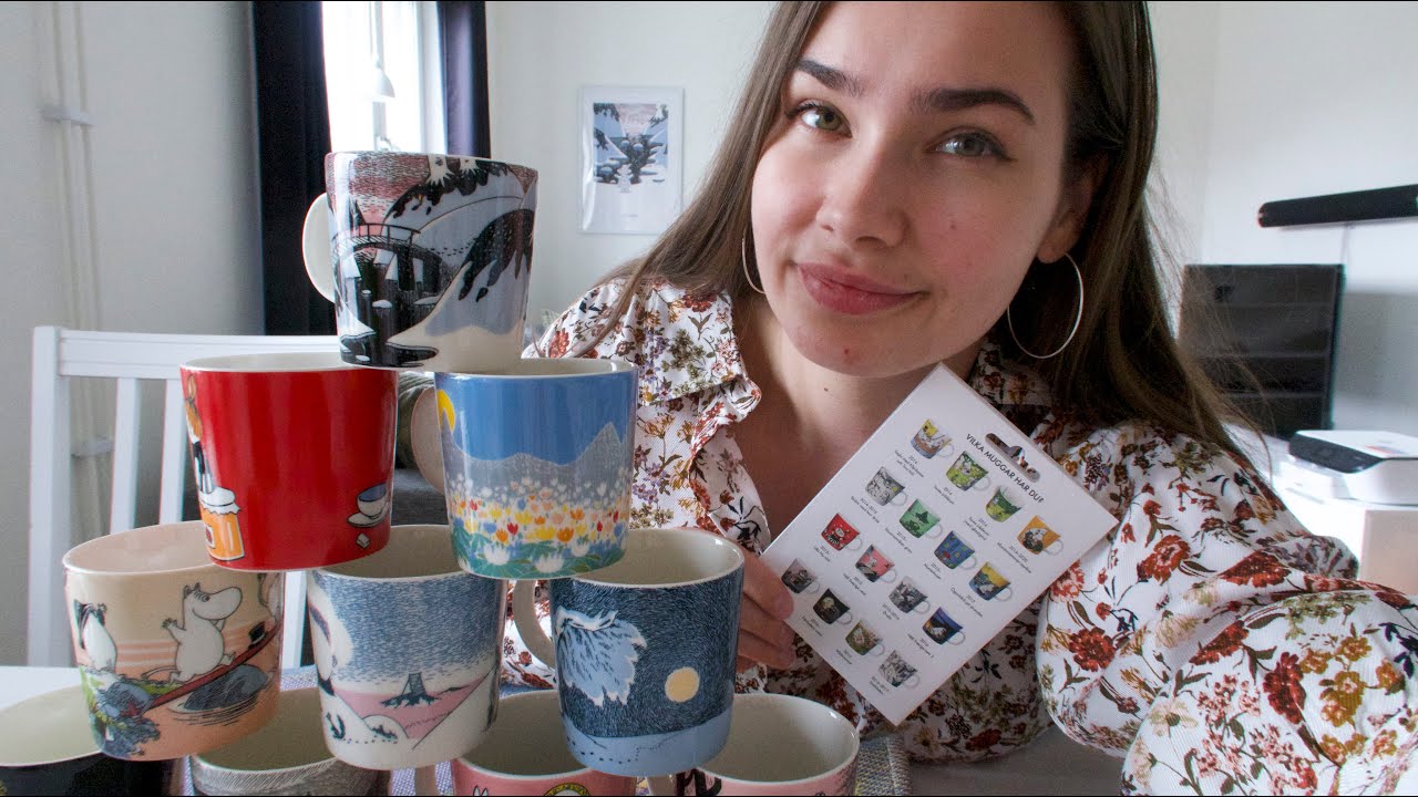 ASMR Svenska 🇸🇪 | Min mumin-mugg samling//My moomin-mug collection
