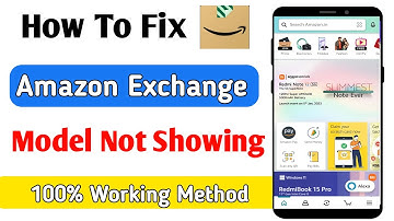amazon exchange model not showing