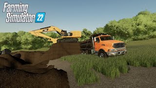 FS22 Home Building: Dirt Work Progress