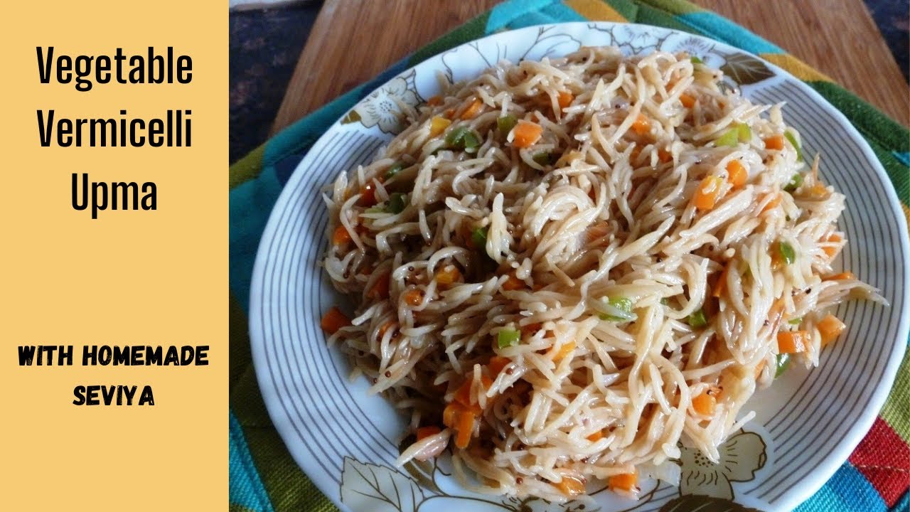 Mix vegetable vermicelli/ seviya upma/ Masala seviya/ Namkeen seviyan by Healthically Kitchen