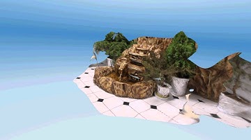 Autodesk 123D Catch Miniature Fountain Model